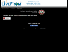 Tablet Screenshot of livefrom.com
